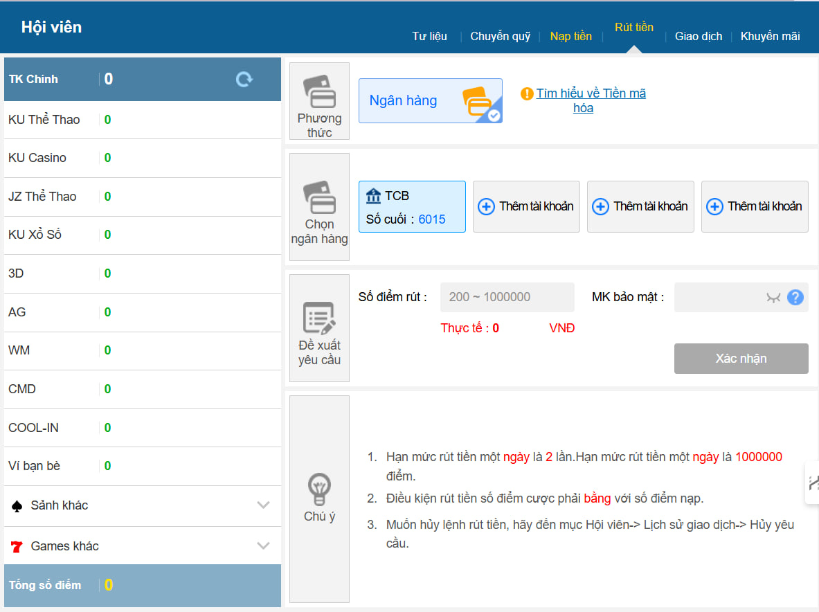 Kubet Travelsbylily - Trang Chủ Kubet.com Uy Tín Nhất 2026 41 Hiện tại KUBET đang hỗ trợ 2 phương pháp rút tiền chính là qua NGÂN HÀNG và Tiền Mã Hóa (USDT, BNB, BITCOIN)